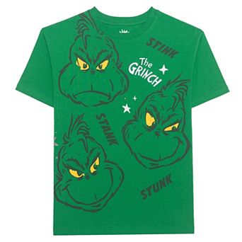 Boys 8-20 Grinch Stink Stank Stunk Short Sleeve Graphic Tee