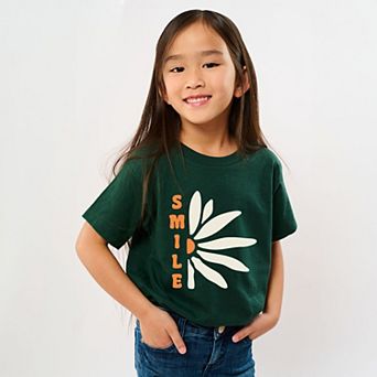 Smile Daisy - Youth Short Sleeve Graphic T-Shirt