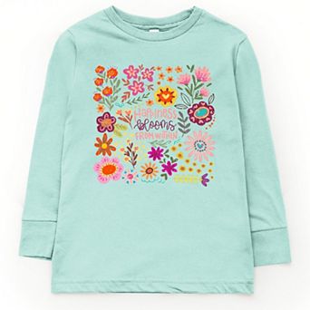 The Juniper Shop Happiness Blooms From Within Youth Long Sleeve Tee