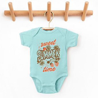 The Juniper Shop Sweet Summer Time Strawberry Baby Short Sleeve Bodysuit
