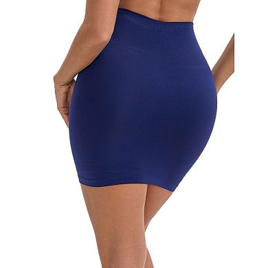 3 Packs Women's Half Slip Leggings Hip-Lifting Tummy Control High-Waisted Above Knee Underskirt