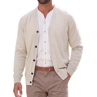 Men's Cardigan Sweater Lightweight Button Down Long Sleeve V Neck Casual Sweaters