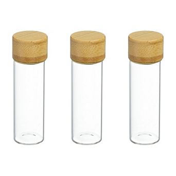 15mL Small Clear Bottles Glass Empty Jars Vials for DIY Transparent Natural