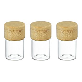 7mL Small Clear Bottles Glass Empty Jars Vials for DIY Transparent Yellow