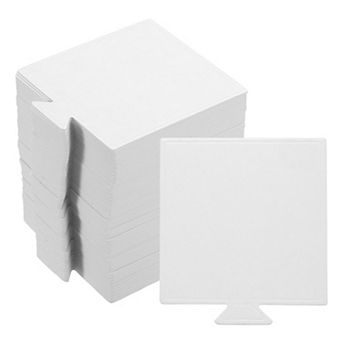 2.8 x 2.8 inch 100 pc Mousse Cake Cardboards Square Cake Bases Plates