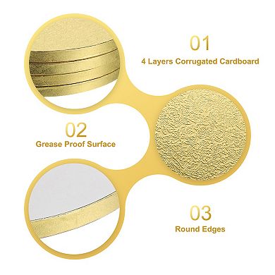 6 inch(D) 4Pcs Cake Boards, Round Cake Drum Circle Cake Base