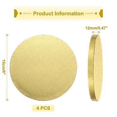 6 inch(D) 4Pcs Cake Boards, Round Cake Drum Circle Cake Base