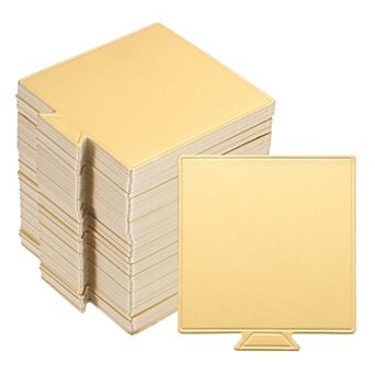 2.8 x 2.8 inch 200 pc Square Mini Cake Boards, Mousse Cake Cardboards Dessert Displays