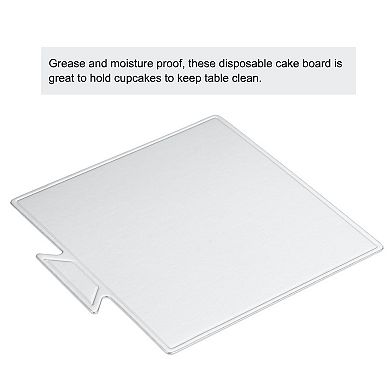 3.6 x 3.3 inch 100Pcs Mousse Cake Cardboards Square Cake Bases Plates