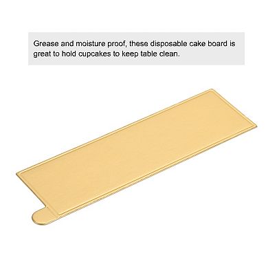 5.1 x 1.6 inch 200Pcs Mini Cake Boards, Rectangle Cake Bases Plates