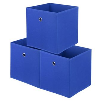 Storage Cubes Fabric Storage Bins with Circular Handle Foldable 3 pc