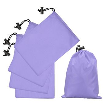 6 x 8", 5 pc Polyester Drawstring Bag with Toggle