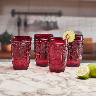 Drinking Glass Set, Highball Tumblers for Water, Juice & Beverages