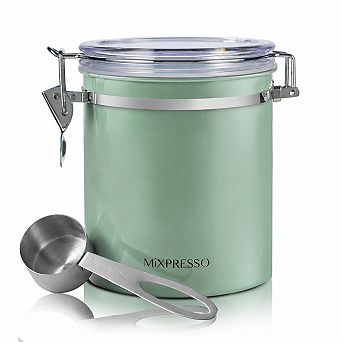 Green Airtight Coffee Canister