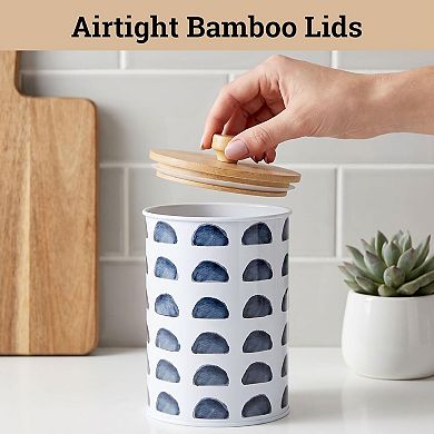 Patterned Kitchen Canister Set