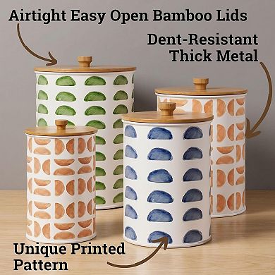 Patterned Kitchen Canister Set