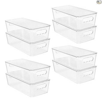 Clear Stackable Bins With Lids