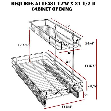 2-Tier Under Sink Slide Organizer