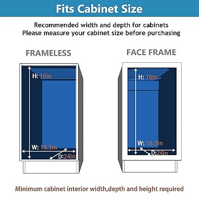 2 Tier Sliding Cabinet Shelf