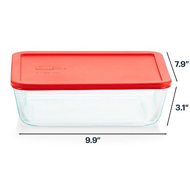 11-Cup Glass Storage Container with BPA-Free Lid