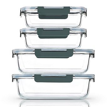 2-Pack 80oz & 36oz Glass Containers