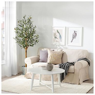 Olive Trees Artificial Indoor, 5FT Realistic Faux Olive Tree - Fake Plants with Wood Trunk