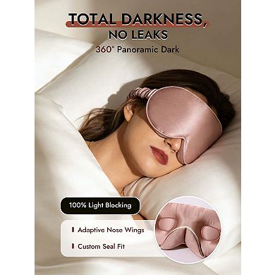 22 Momme Mulberry Silk Upgraded 3D Adjustable Eye Mask