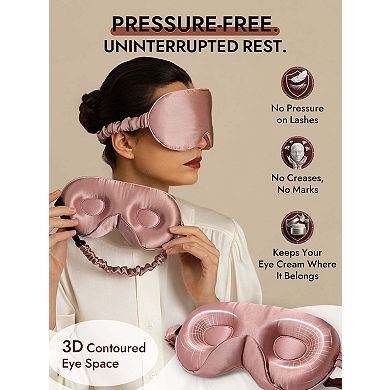 22 Momme Mulberry Silk Upgraded 3D Adjustable Eye Mask