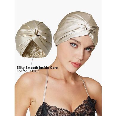 Pure Silk Knot-Front Hair Bonnet