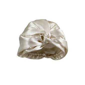 Pure Silk Knot-Front Hair Bonnet
