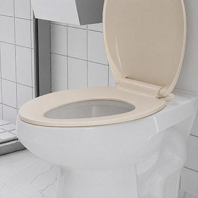 Premium Elongated Toilet Seat Replacement Soft Close Plastic Standard Bowl Lid