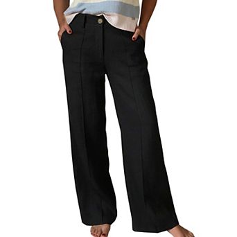 Women's Wide Leg Pant High Waisted Casual Loose Fit Lightweight Pants with Pockets
