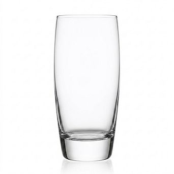 Italian Crystal-Clear Beverage Glasses Set of 4, Dishwasher Safe