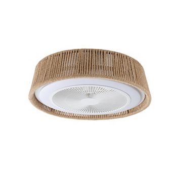21" Ceiling Fan Light, Silent Remote Control with Timing Function, Adjustable Color Temperature