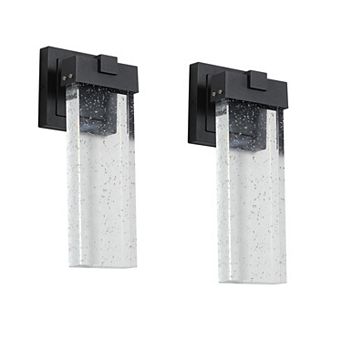 2 pc Outdoor Waterproof Transparent LED Crystal Wall Lamp