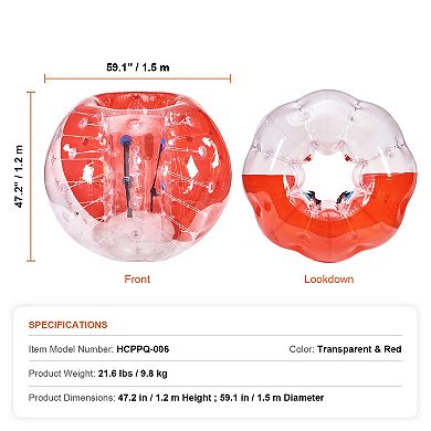 Inflatable Bumper Ball 1 Pack for Backyard Parties and Family Game Nights