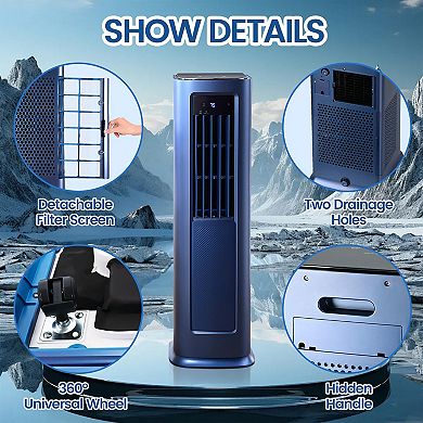 AIRPLUS Portable Air Conditioner - 12000 BTU Cooling with Remote and Heating AC Unit