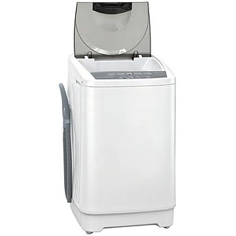 Portable Full-Automatic Washing Machine 9.9 lbs Compact Washer with Stainless Steel Tub