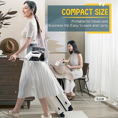 Loheer Handheld Garment Steamer- 1200W Portable Steamer with Large 360ml Water Tank
