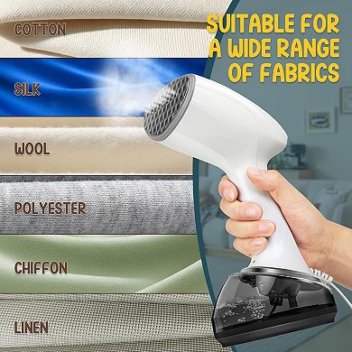 Loheer Handheld Garment Steamer- 1200W Portable Steamer with Large 360ml Water Tank
