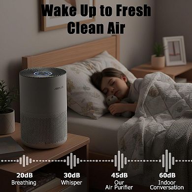 AIRPLUS Air Purifier - HEPA Filter Air Cleaner for Bedroom