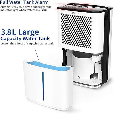 AIRPLUS Dehumidifier - 28 Pint Portable Dehumidifier with 3.8L Large Capacity Water Tank