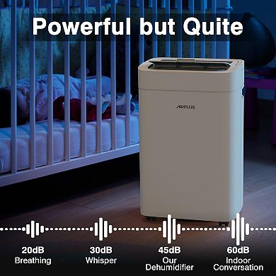 AIRPLUS Dehumidifier - 32 Pint Portable Dehumidifier, Quiet Dehumidifier for room