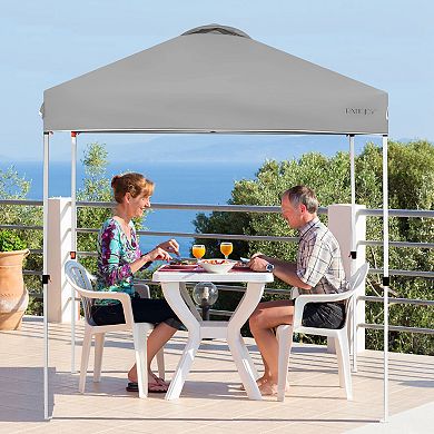 Costway 6.6' x 6.6' Pop Up Canopy Tent Instant Sun Shade Adjustable Roller Bag