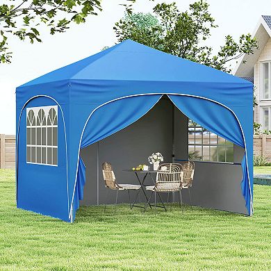 Costway 10 X 10 FT Pop up Canopy Tent Outdoor Easy Setup Sunshade with Wheeled Bag