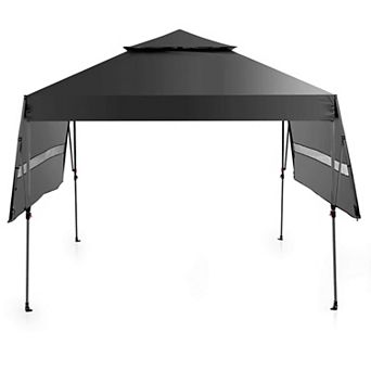 Costway 10' x 17.6' Outdoor Instant Pop-up Canopy Tent Dual Half Awnings Adjust Patio