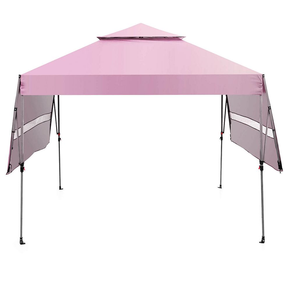 Costway 10' x 17.6' Outdoor Instant Pop-up Canopy Tent Dual Half ...