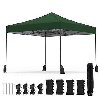 Costway Pop up Canopy Tent, Heavy-duty Easy Setup Gazebo Shelter with Wheeled Bags