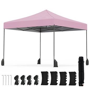 Costway Pop up Canopy Tent, Heavy-duty Easy Setup Gazebo Shelter with Wheeled Bags