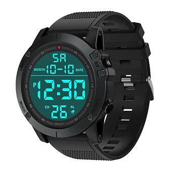 Men Waterproof Digital Sports Watch, Wristwatch with LED Backlight